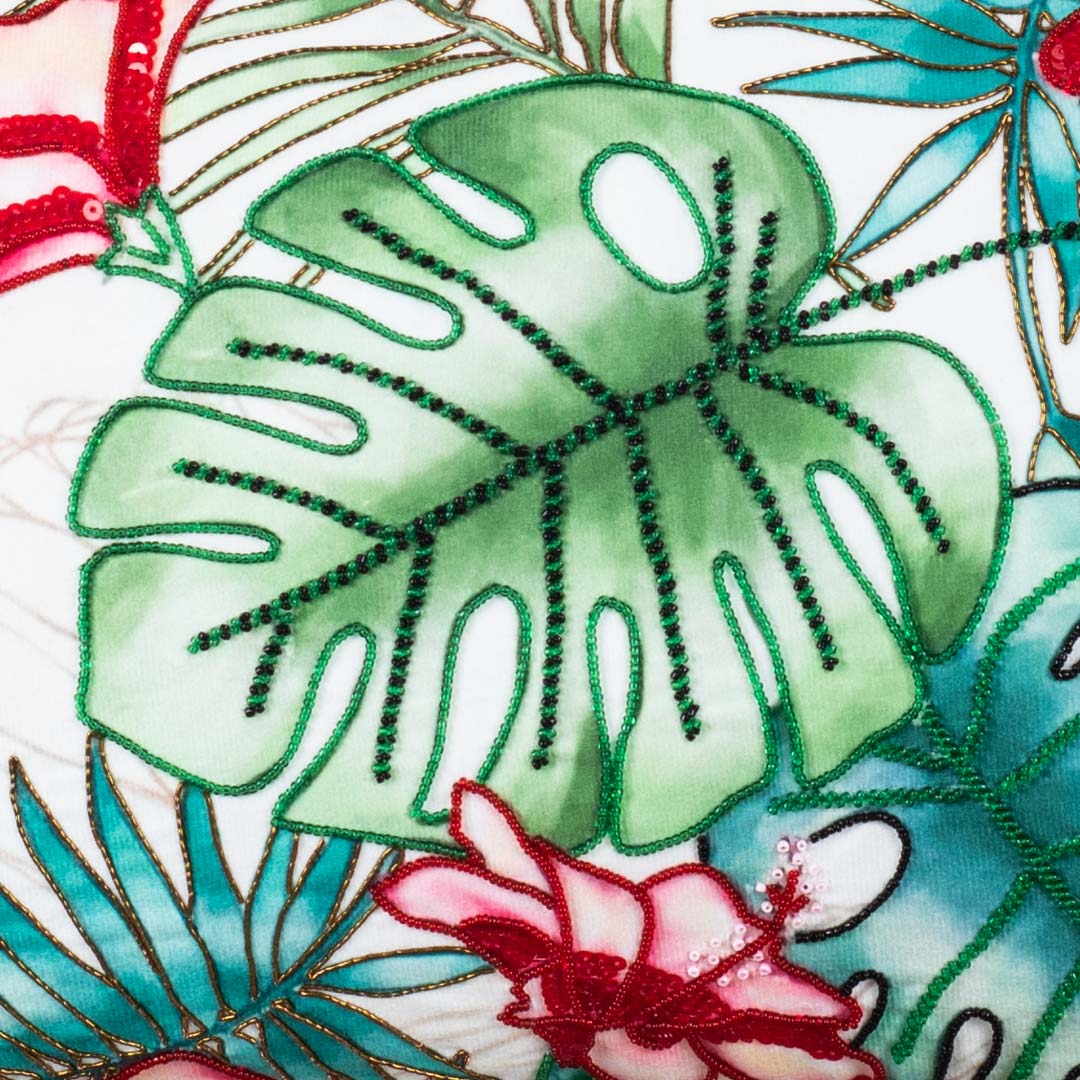 Designer Botanical Print Cushion Cover for Sofa & Living Room