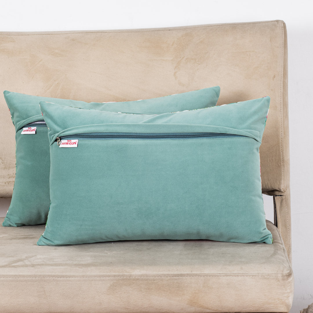 Designer Botanical Print Cushion Cover for Sofa & Living Room