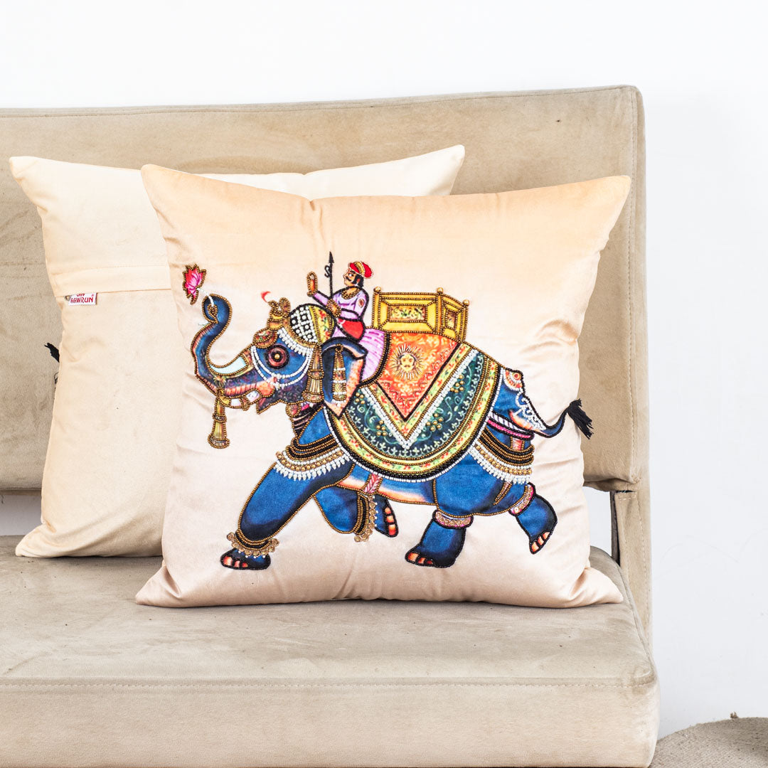 Elevate Your Decor with Elephant Art Cushion Covers