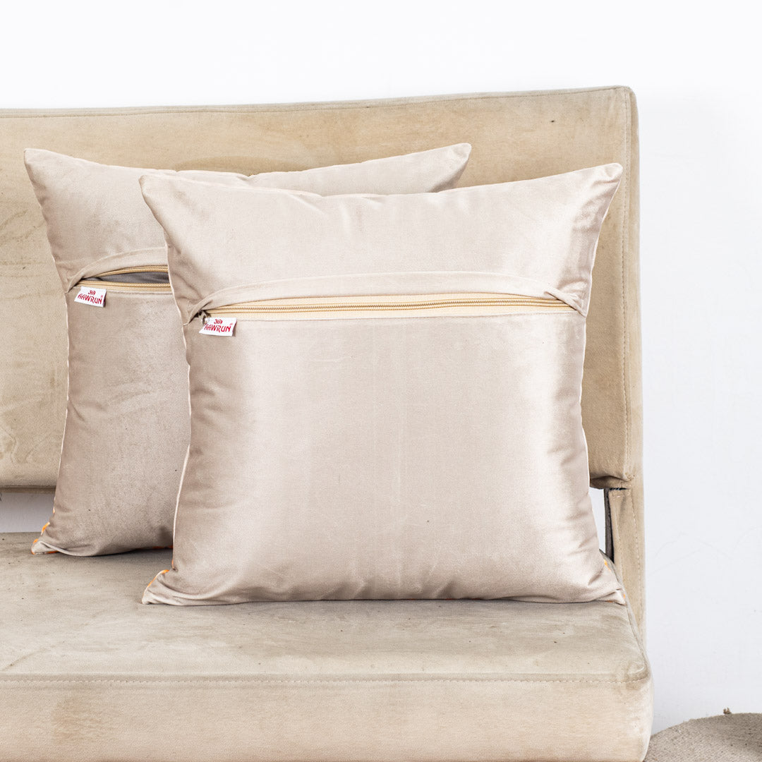 Premium Pichwai Cow & Banana Tree Cushion Cover