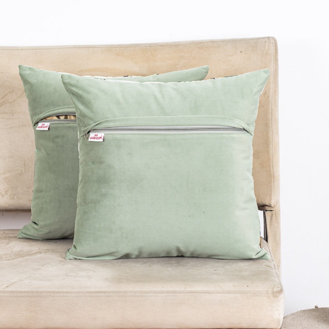 Designer Tropical Leaf Pattern Cushion Cover for Sofa & Living Room