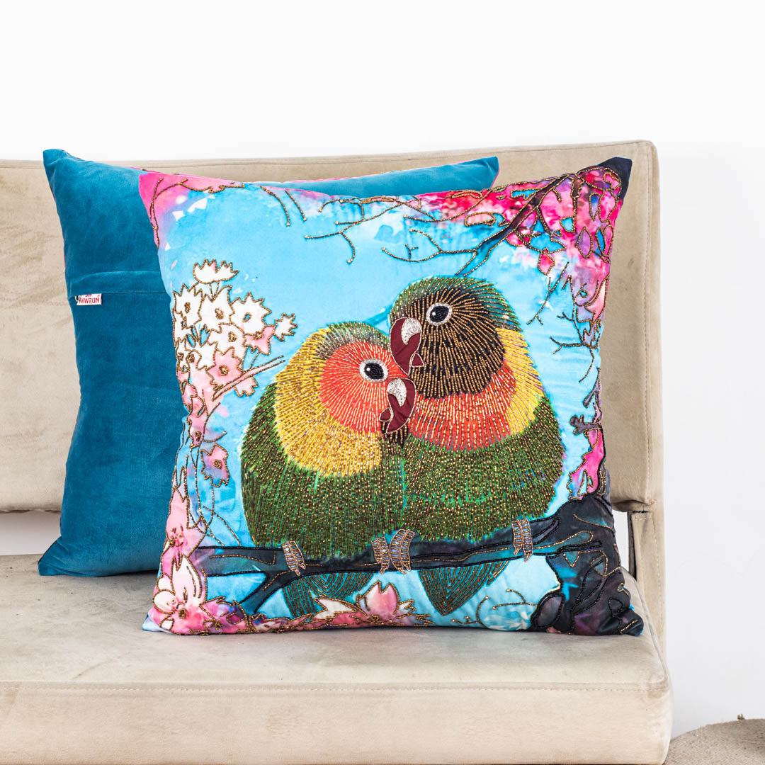 Premium Beloved Birds Cushion Cover