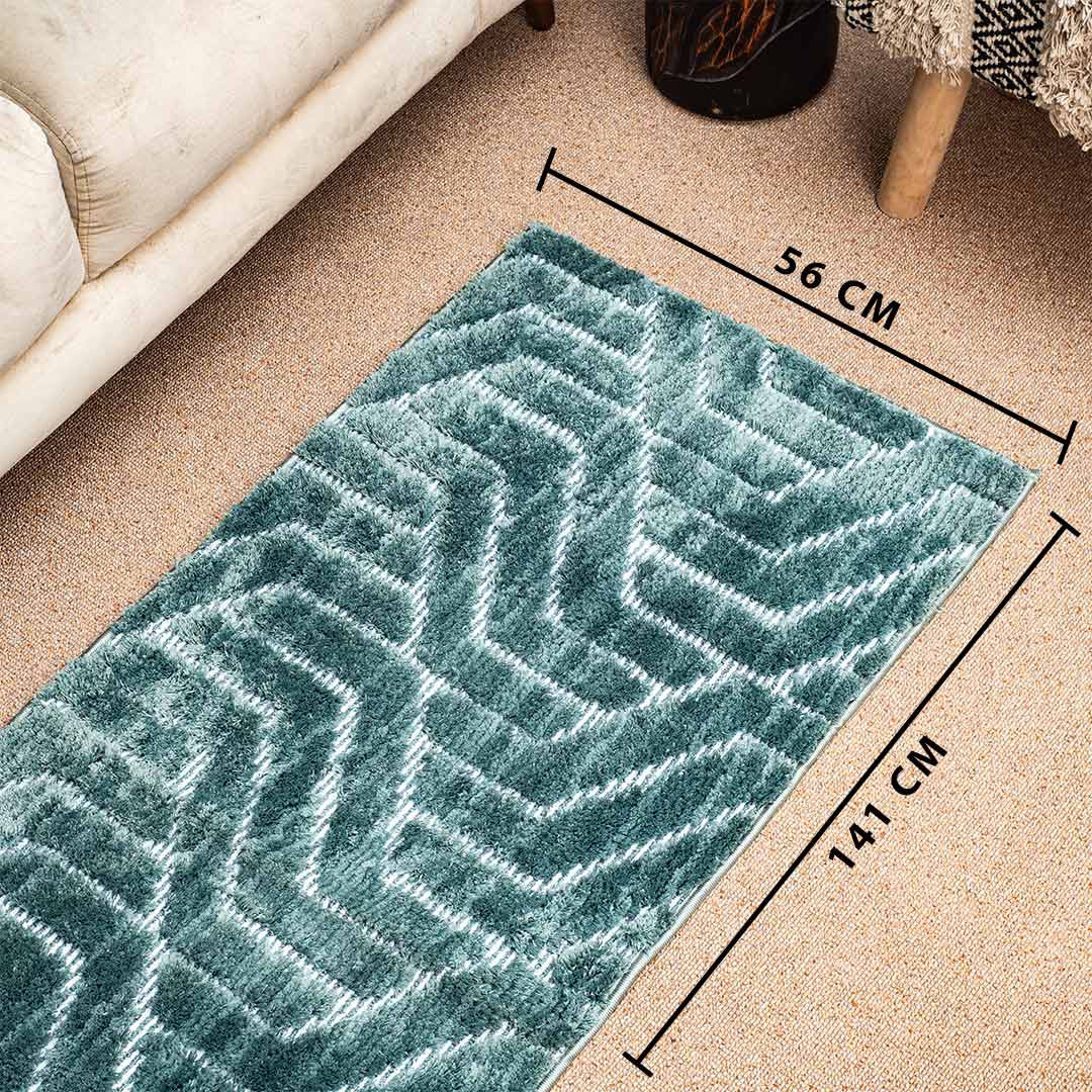 Premium Green Micro Runner Carpet Design Five