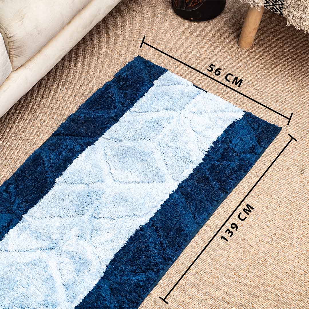 Premium Blue White Micro RunnerDdesign One