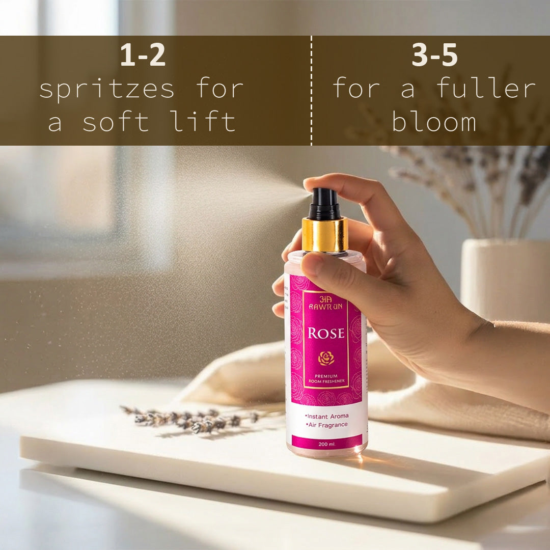 Rose Premium Room Freshener Spray | Floral Home Fragrance – Aawrun