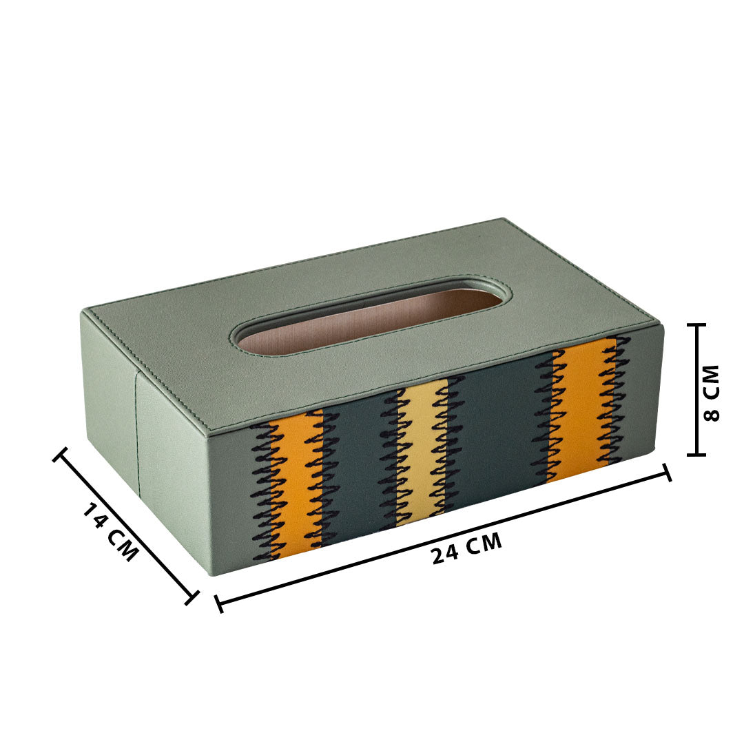 Premium Zig Zag Panel Patch Tissue Box