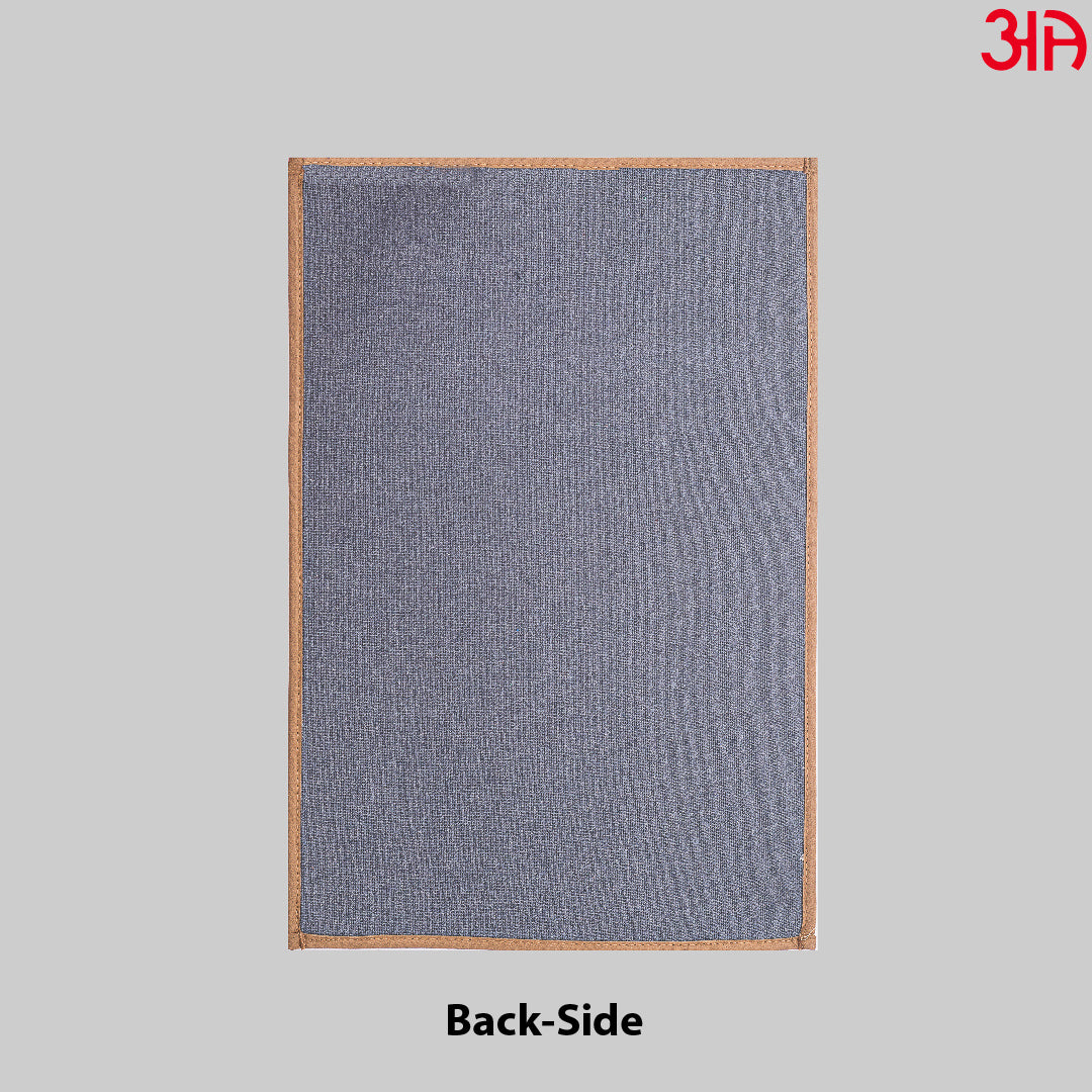 Aqua And Brown Micro Print Mat (50x72) CM