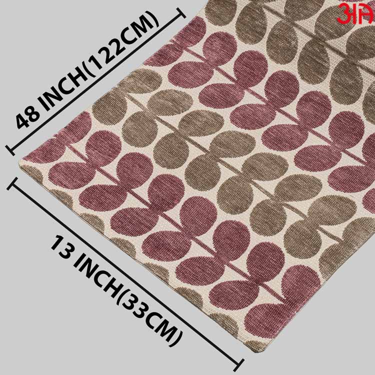 Purple And Green Twig Table Runner (13x48) Inch