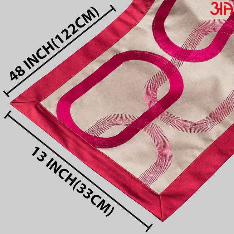 Abstract Circles Printed Table Runner (13x48) Inch