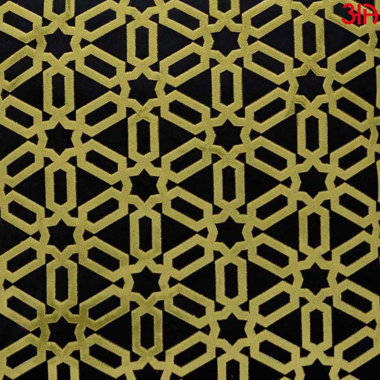 Green Velvet Abstract Pattern Cushion Cover3
