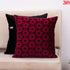 maroon Velvet Abstract Pattern Cushion Cover