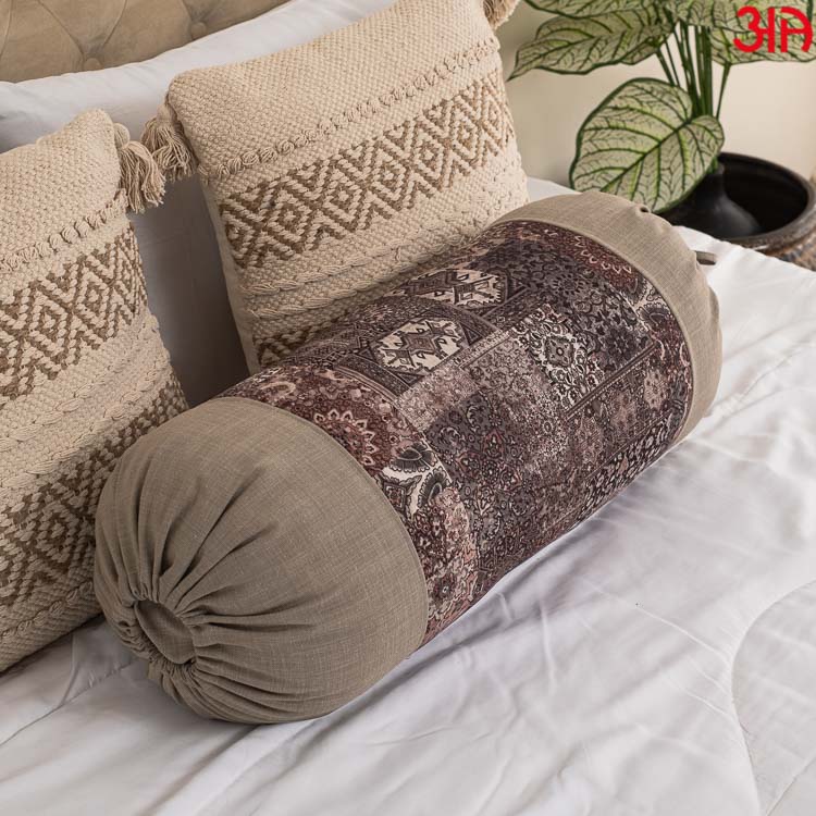 abstract design grey bolster