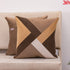 yellow brown abstract cushion