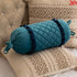 aqua velvet bolster cover