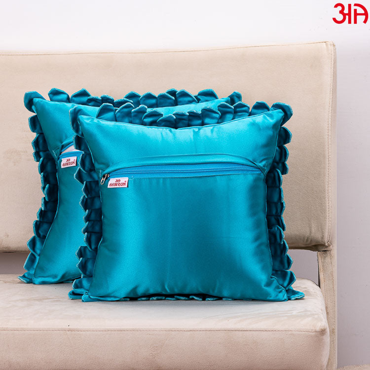 aquamarine sunflower cushion cover4