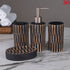 black ceramic soap dispenser