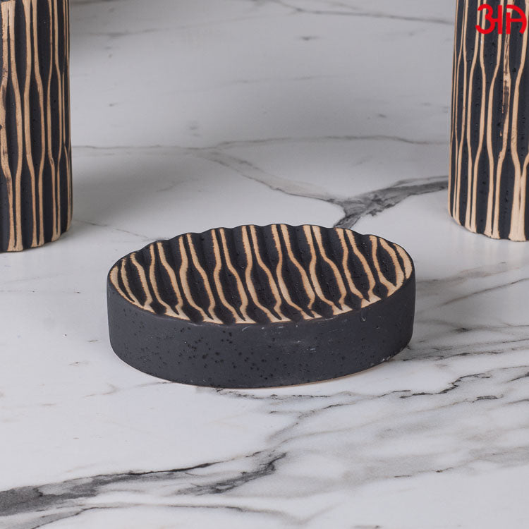black ceramic soap dispenser sets