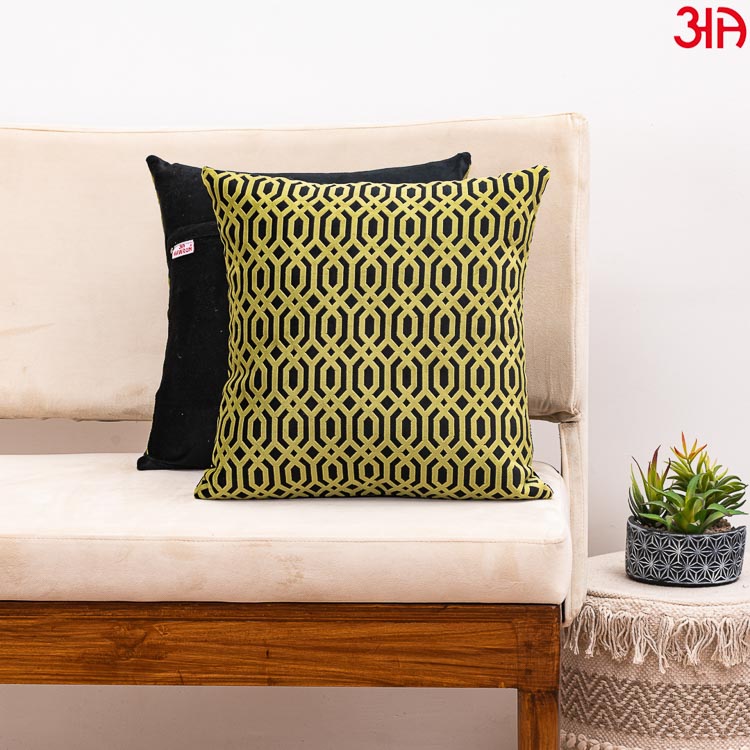 black green velvet designer cushion covers2