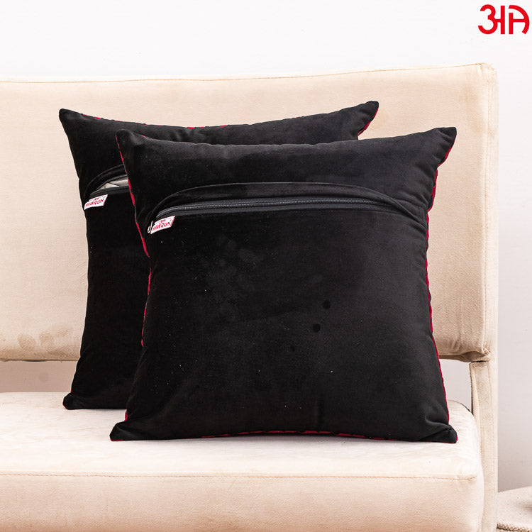 black maroon velvet designer cushion covers4