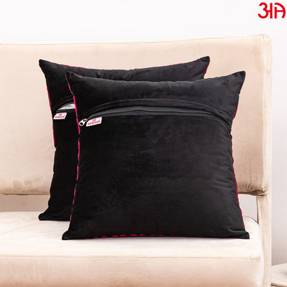 black pink velvet designer cushion covers4