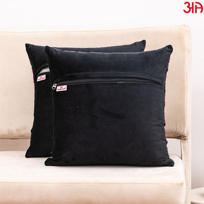 black purple velvet designer cushion covers4