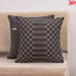 black jute quilted cushion covers