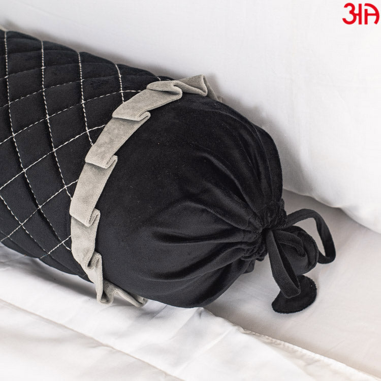 velvet black bolster diamond