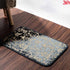 blue-gold abstract non slip doormat