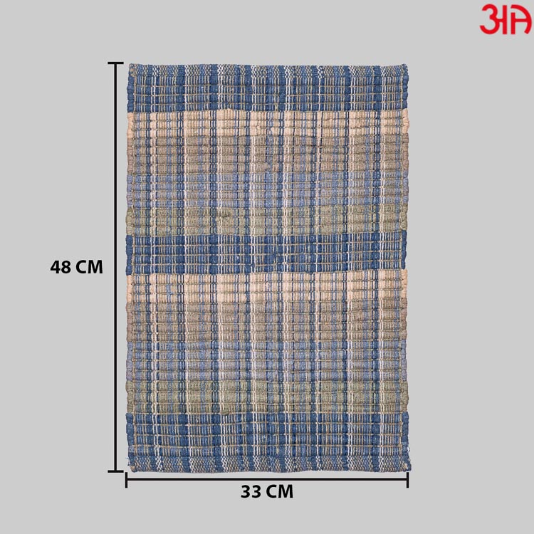blue handloom cord jute table mat4