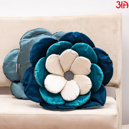 blue rose cushion