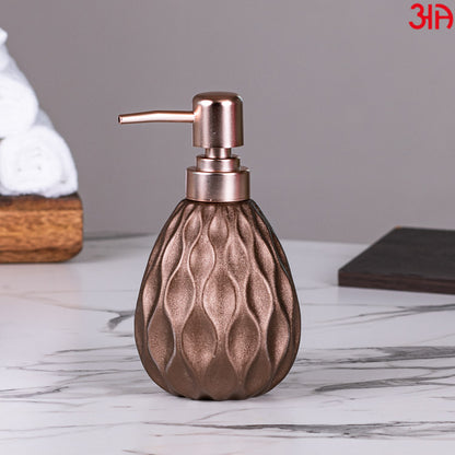 brown designer ceramic liquid soap dispenser
