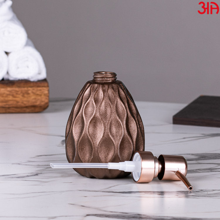brown designer ceramic liquid soap dispenser4