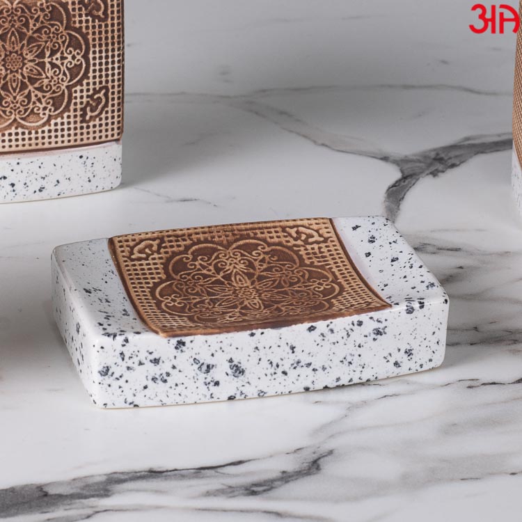 white brown floral stone finish dispenser 3