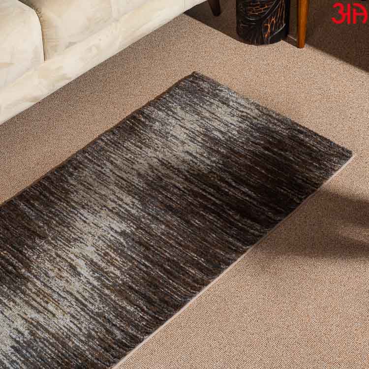 brown grey long carpet