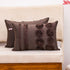 brown taffeta cushion cover