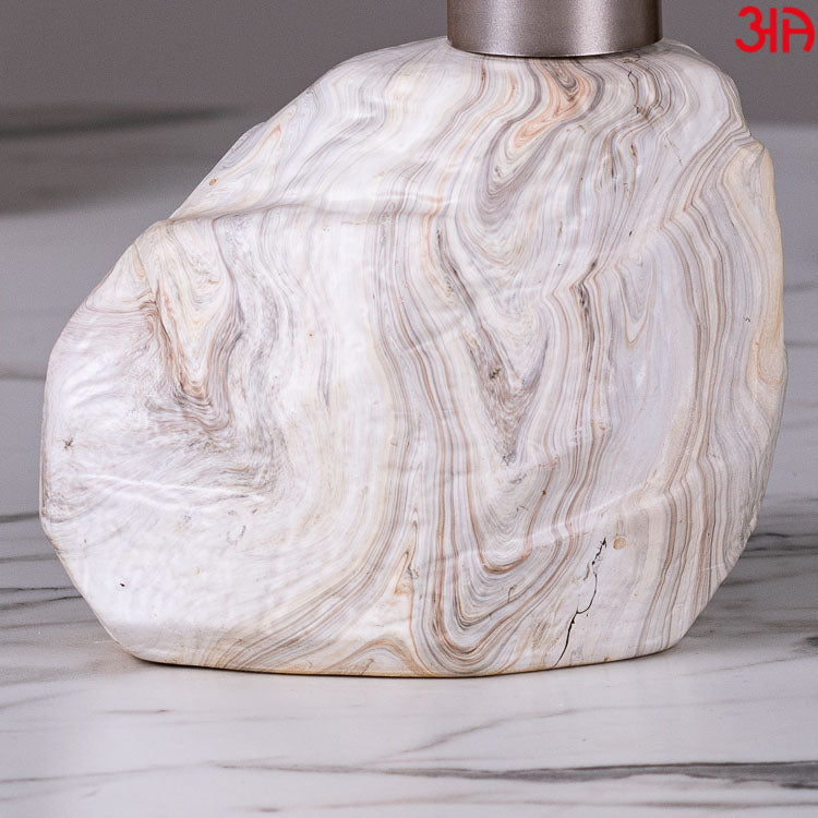 off white stone shaped soap dispenser3