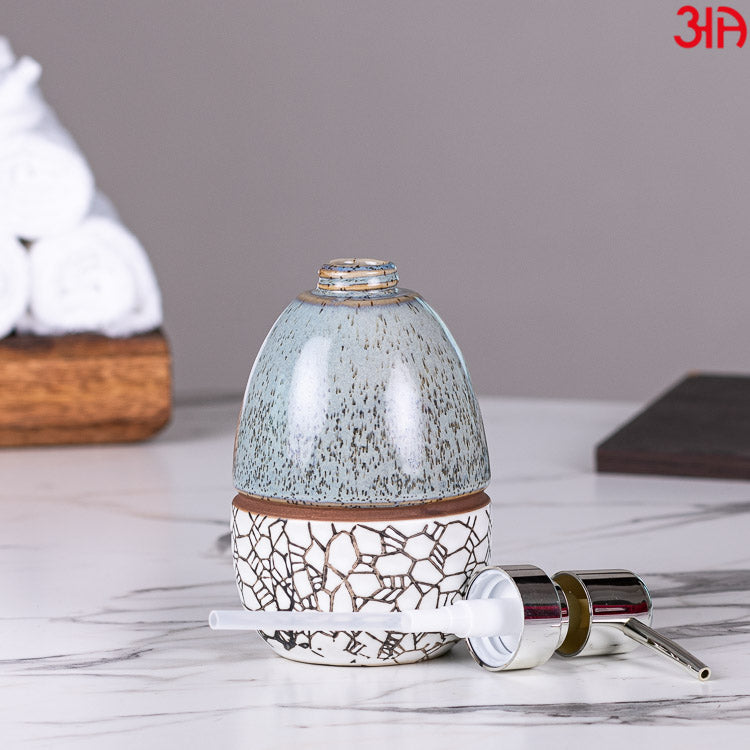 grey ceramic oval soap dispenser4
