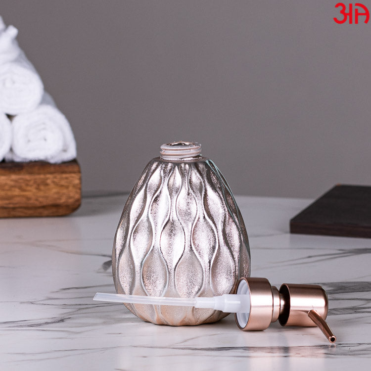 silver designer ceramic liquid soap dispenser4