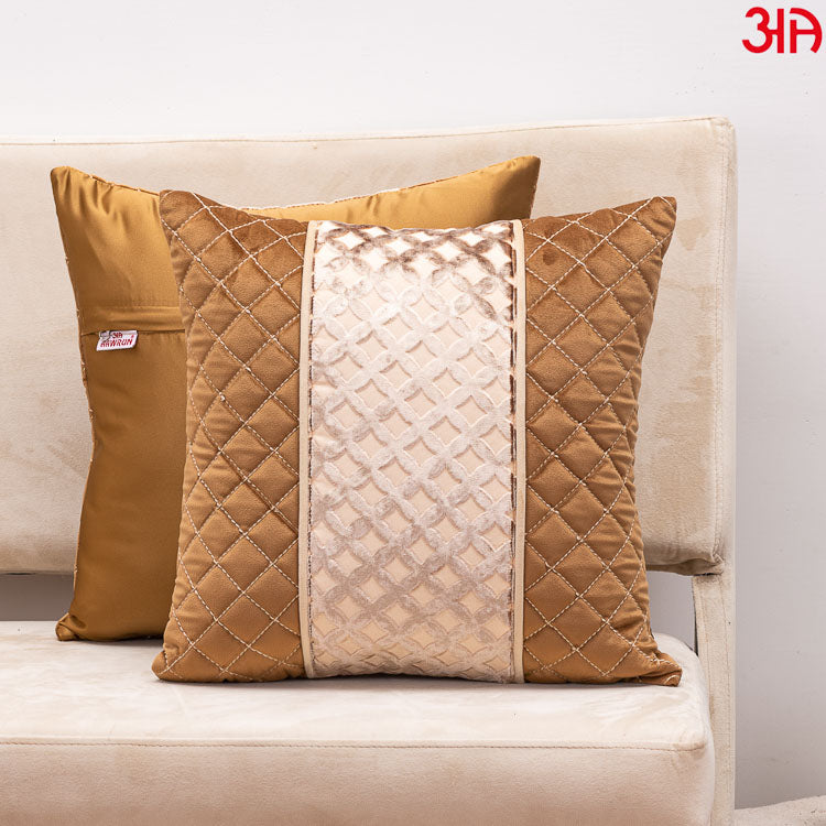 gold coin design cushion