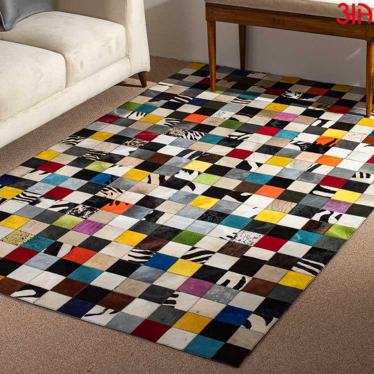 colorful leather carpet 4x6 feet