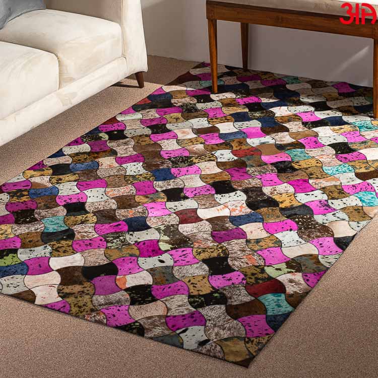 colorful leather premium carpet for sofa side