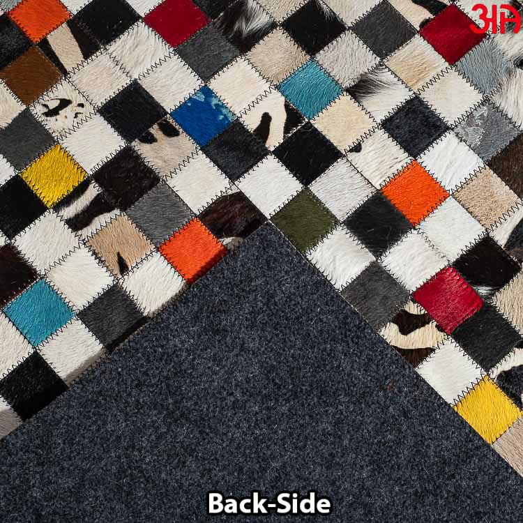 colorful small box leather carpet2
