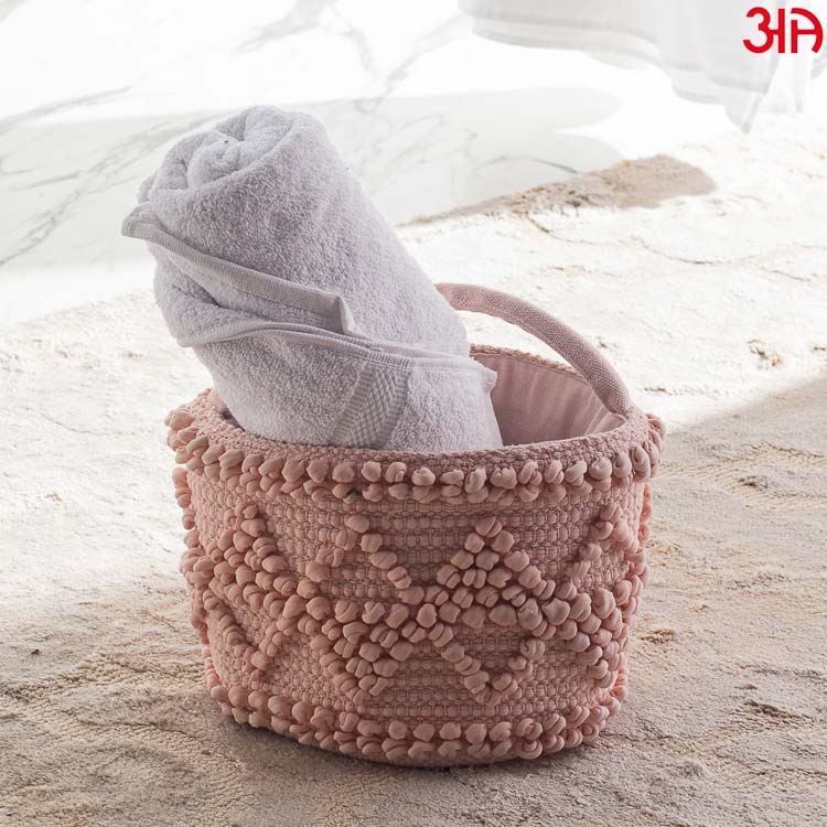 Versatile Round Cotton Basket for Home Storage