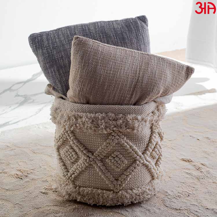 Woven Round Shape Cotton Storage Container