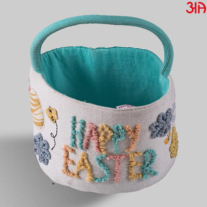 happy easter cotton basket3