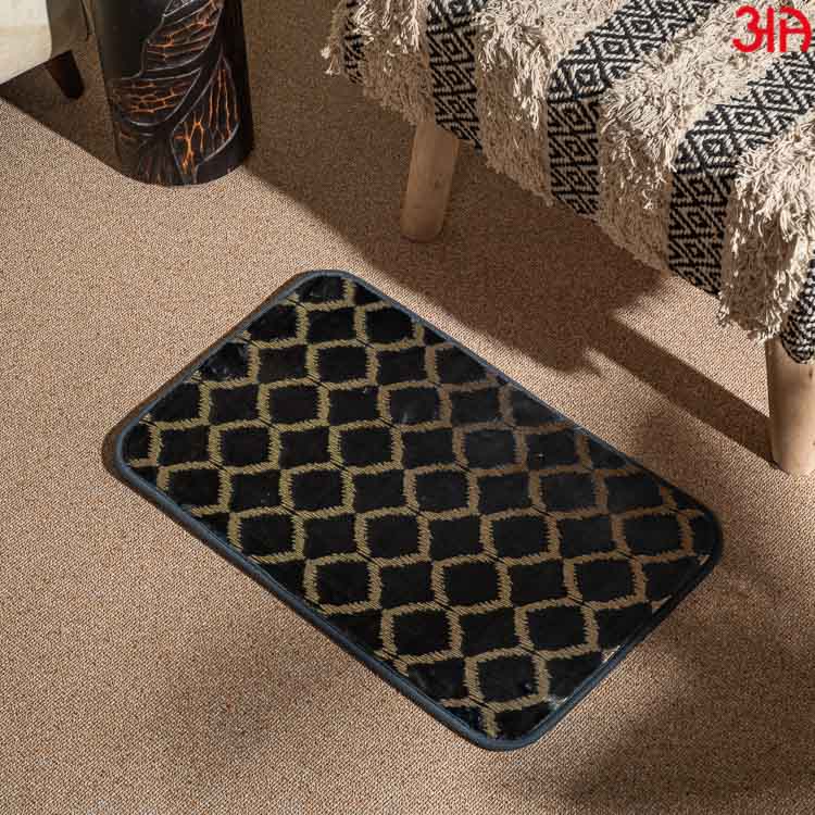 deep green diamod doormat