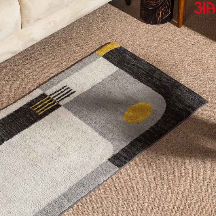 offwhite grey designer carpet long