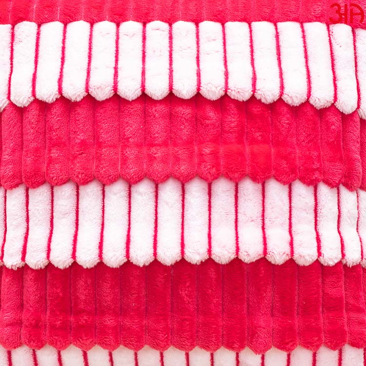 pink white Fur Stripe Cushion Covers3
