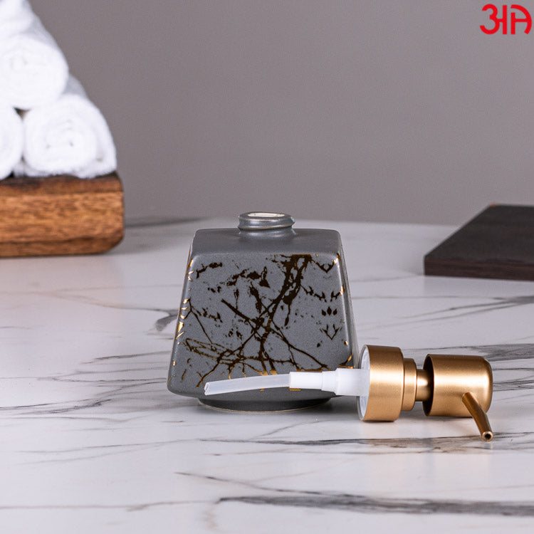 grey ceramic soap dispenser1