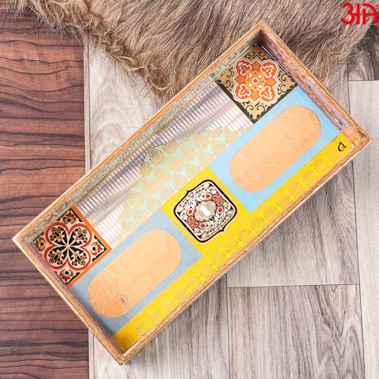 GOLD MDF SERVING TRAY